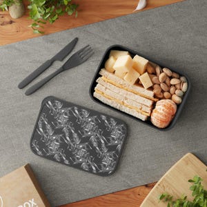 BLKWHT Bento Box: Eco-Friendly Meal Container, Stylish Lunch Box, Perfect for Work, School, Picnics, and Eco-Conscious Living food container