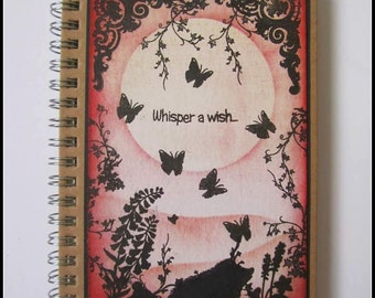 Hedgehog notebook, Hedgehog journal. Mini journal, sunset hedgehog notebook, Pocket notebook