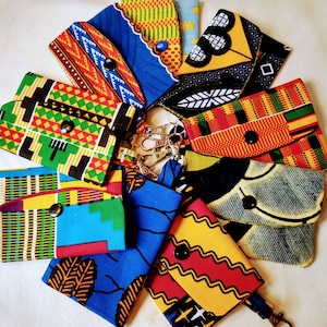 African Pocket Wallet keychain