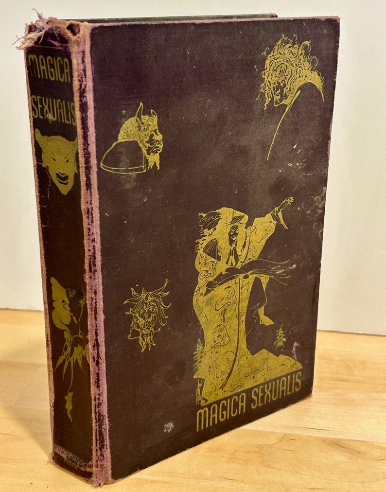 1934 Magica Sexualis Primera Edición Libro de ocultismo Laurent Nagour Falstaff Press Copia limitada numerada Antiguo Raro imagen 11