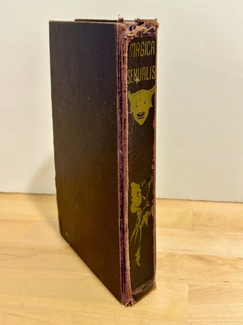 1934 Magica Sexualis Primera Edición Libro de ocultismo Laurent Nagour Falstaff Press Copia limitada numerada Antiguo Raro imagen 10