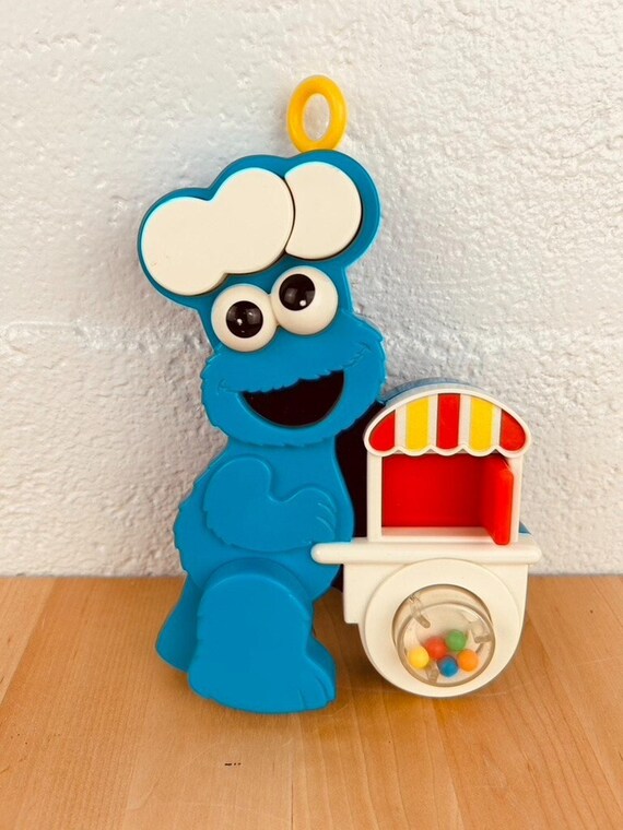 アメリカ購入ヴィンテージ 人形ストローラー　クッキーモンスター　セサミストリート アメリカ購入ヴィンテージ 人形ストローラー クッキーモンスター