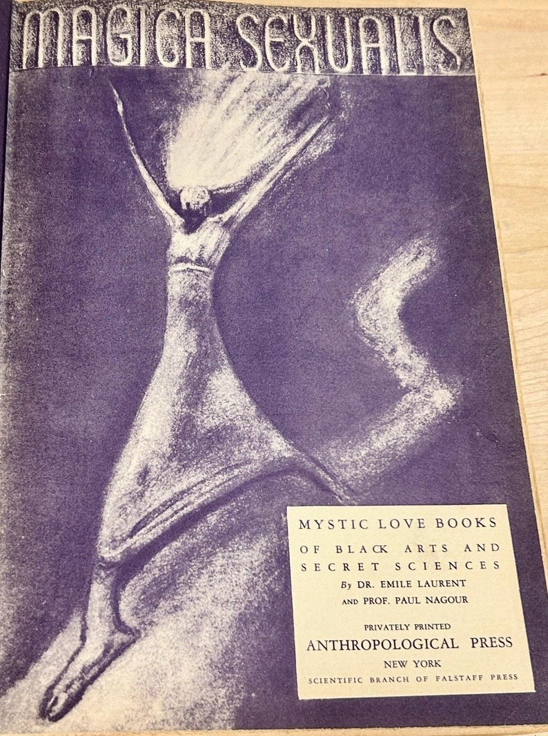1934 Magica Sexualis Primera Edición Libro de ocultismo Laurent Nagour Falstaff Press Copia limitada numerada Antiguo Raro imagen 18