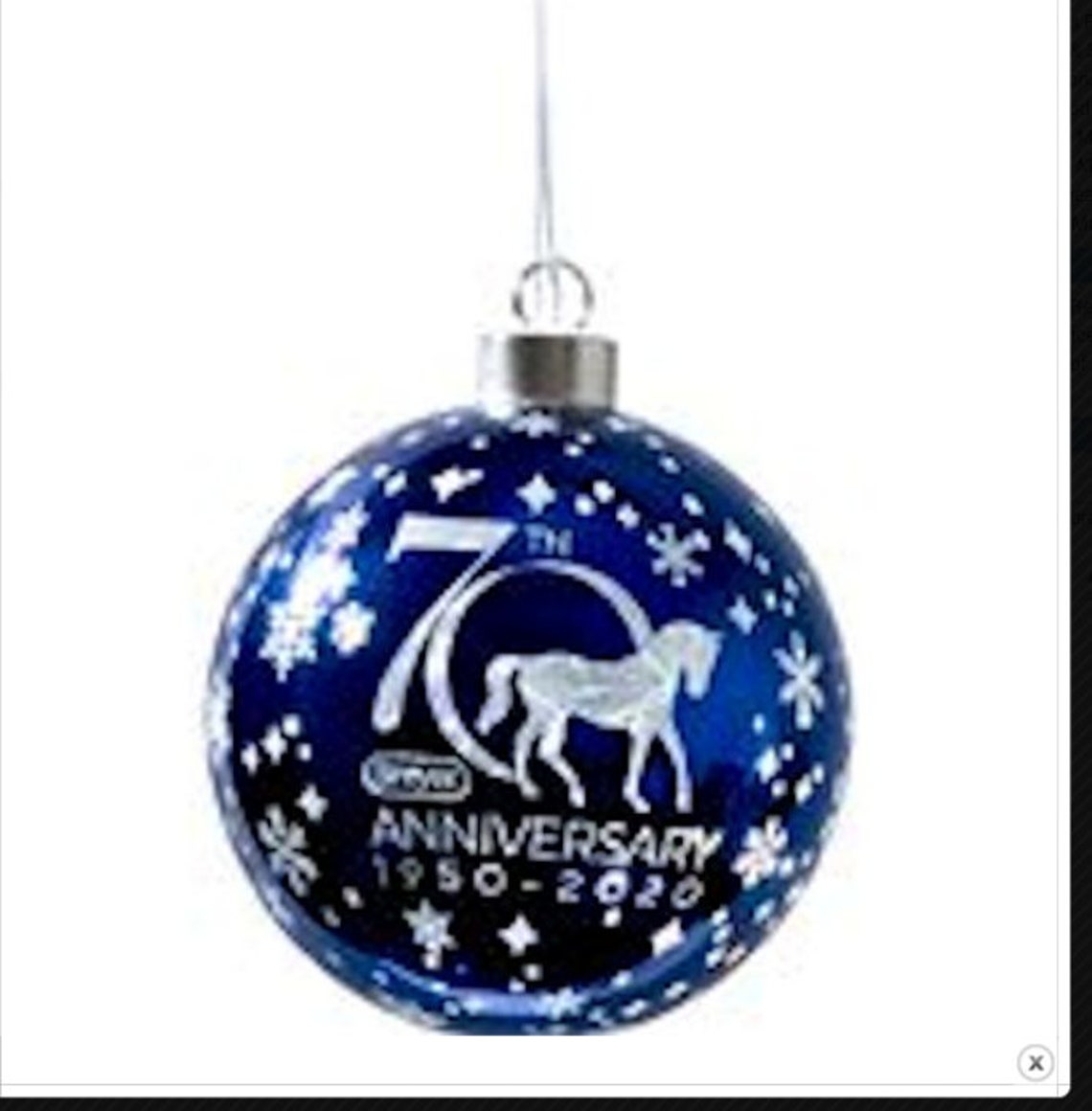 Breyer horse Hand painted Anniversary Christmas Ornament | Etsy