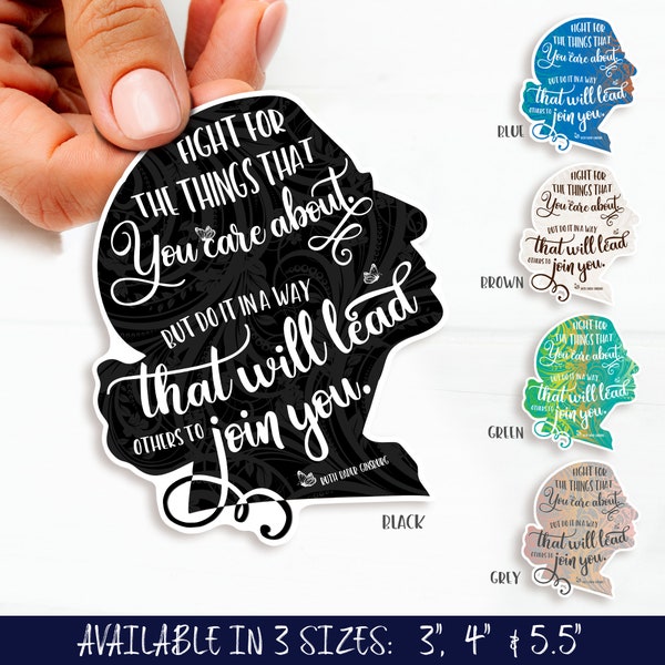 RBG Feminist Quote Sticker: Ruth Bader Ginsburg Equality Decal