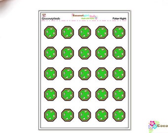 Poker Night | planner stickers