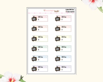請求書支払期限ステッカー | 学生ローン | 電気 | 水道 | 電話