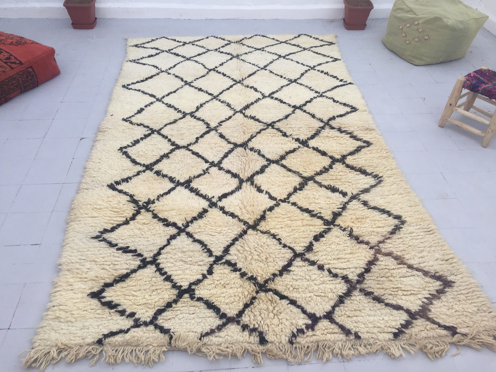 Beni Ourain Rug Custom Beni Ourain Rug Beni Rug Authentic Etsy