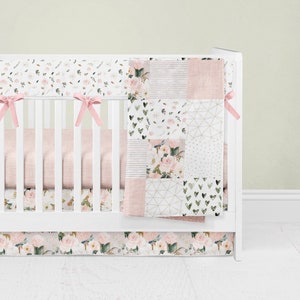 Literie Bebe Fille Licornes Et Fleurs Courtepointe Etsy