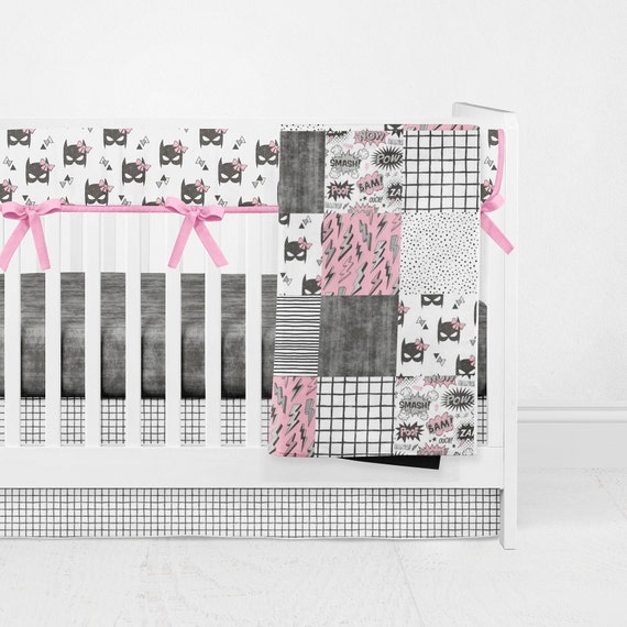 Literie Bebe Fille Bat Super Hero Chauve Souris Courtepointe Etsy