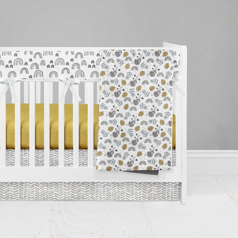 Literie Bebe Scandinave Paresseux Tropical Arc En Ciel Etsy