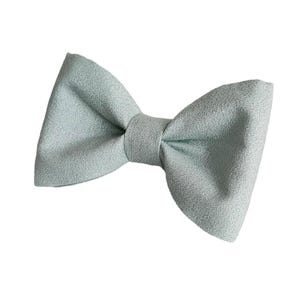 Light Blue Sparkly Dog Bow Tie: Wedding Collar Accessory, Small & Large Sizes