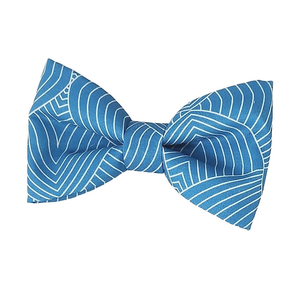 Blue and white dog bow ties, for small and large dogs, bow tie for puppies, attach to the collar