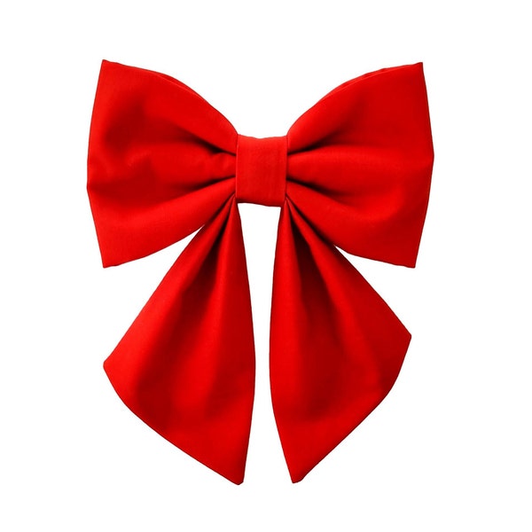 Red dog sailor bows, attach to the collar, for big and little dogs, for puppies