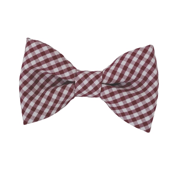 Burgundy dog bow ties, attach to the collar, bow tie for small and large dogs, for puppies, gift for pet lover