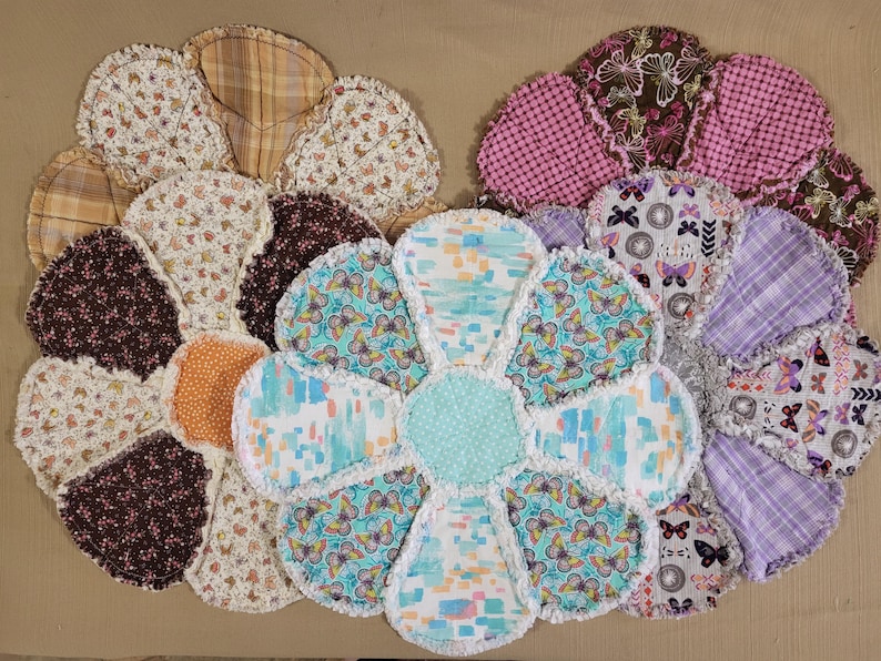 Choice of BUTTERFLY Themed Rag Quilt 16
