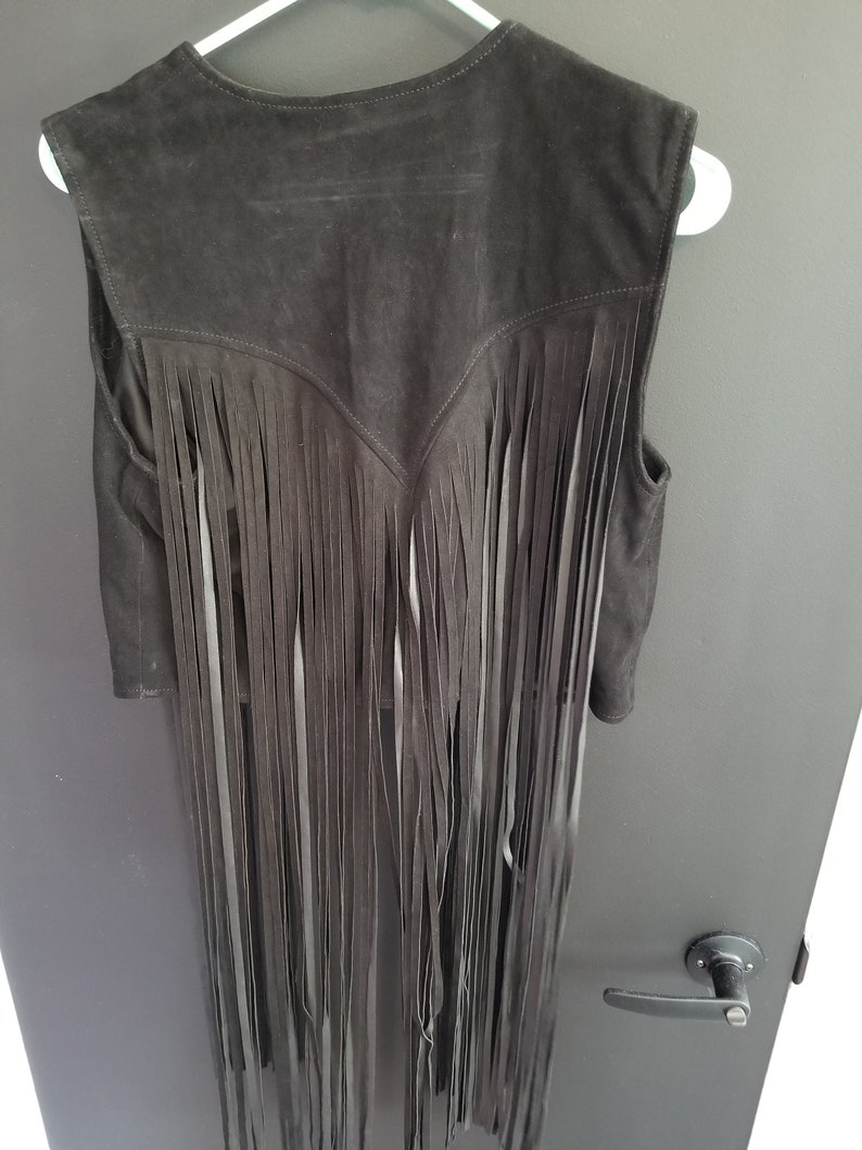 Fringe Leather Vest image 4