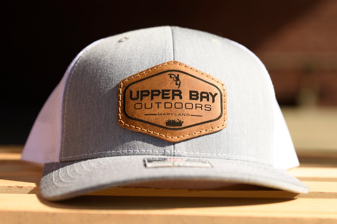 Custom Leather Patch Hats Customized Trucker Logo Patch Hat Etsy