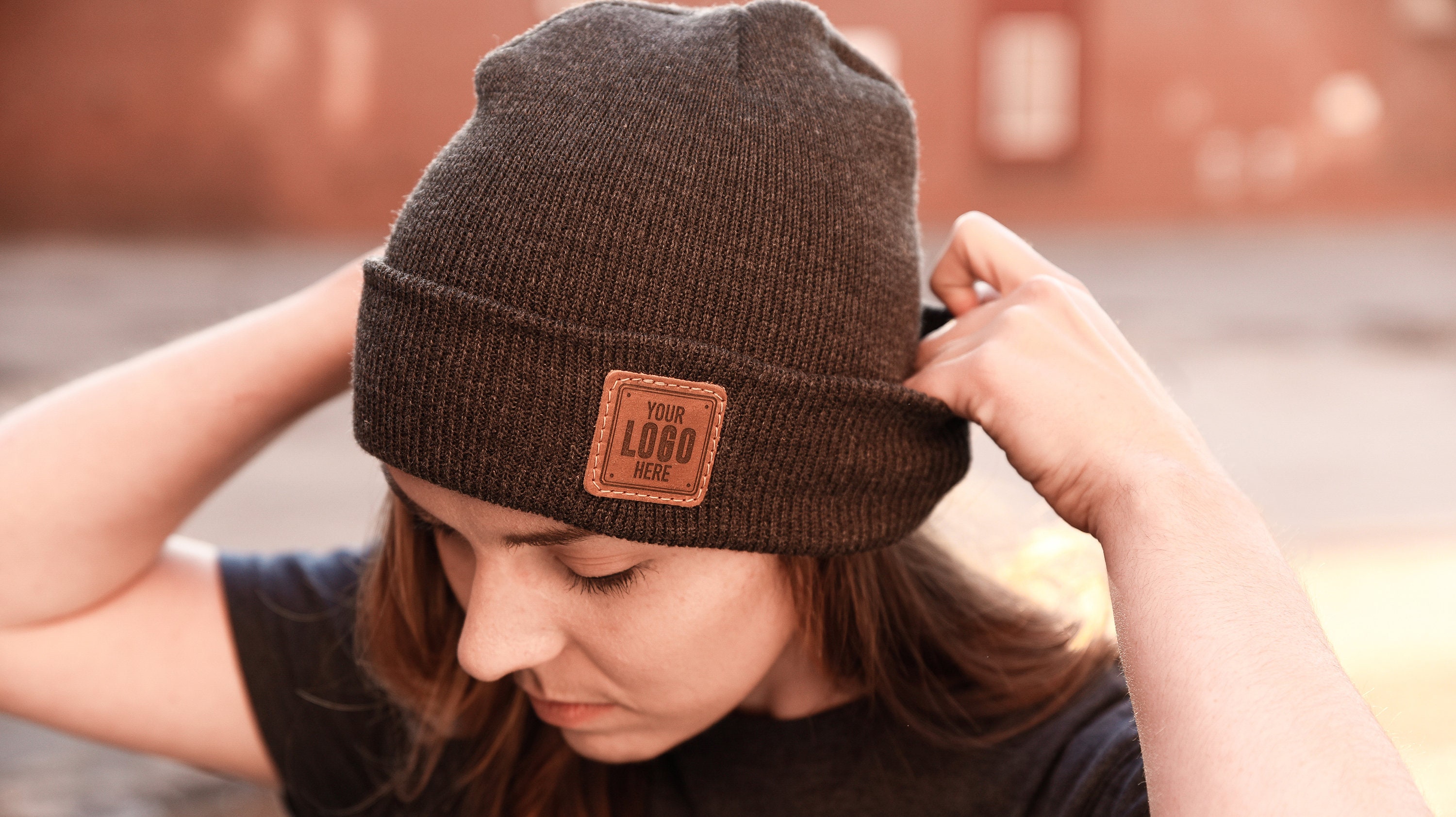 Occulto Leatherpatch Winter Mütze Beanie Occulto Leatherpatch Winter Mütze Beanie