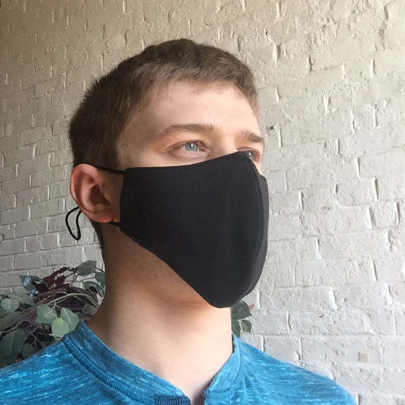 Adult Cloth Face Mask  Washable Mask  Form Fitting Mask image 0