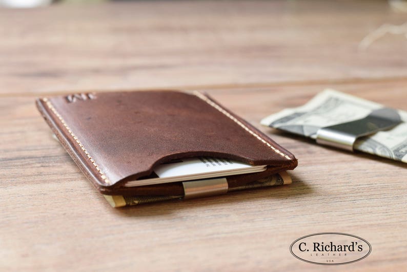 Minimalist Money Clip Wallet Money Clip Card Sleeve Card Etsy - image 0