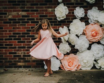 Satin Flower Girl Dress