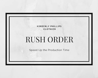 Rush Order- Bridesmaid, Wedding Gown, Prom, Mother of the Bride