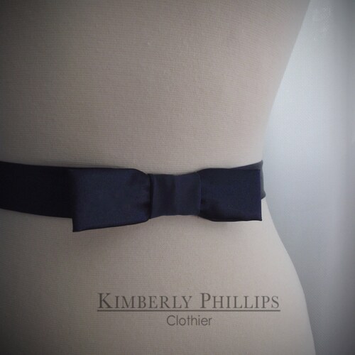 Satin Bow Belts 2 STYLES 3 COLORS Evening Belt Bridal Etsy