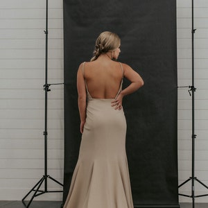 Simple Wrap Mermaid Wedding Dress with Open Back image 10