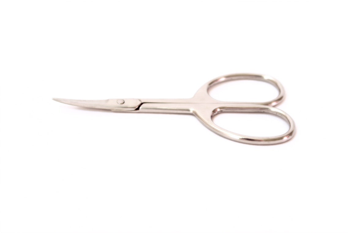 Curved Stainless Steel Beard & Moustache Scissors Etsy
