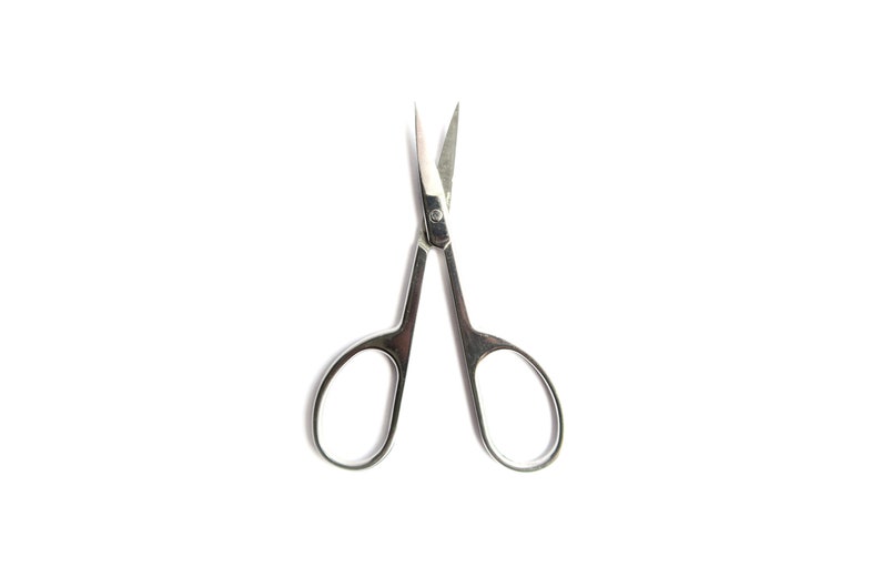 Curved Stainless Steel Beard & Moustache Scissors Etsy