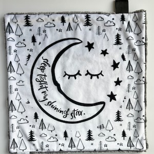 Gender neutral lovey, baby shower gift, black and white lovey blanket, minky lovey, cuddle, lovey blanket, minky blanket, security blanket