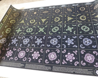 40 Flowers Poster - 36"x24": 40 Flowers Seen in Juggling, Fire Spinning, and Flow Arts - FREE shipping