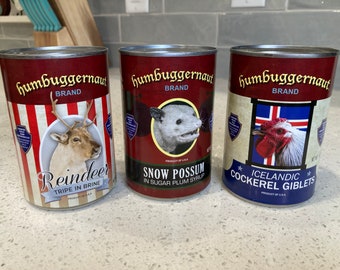 Funny Canned Food Labels: Gag Gift, Stocking Stuffer, White Elephant Gift