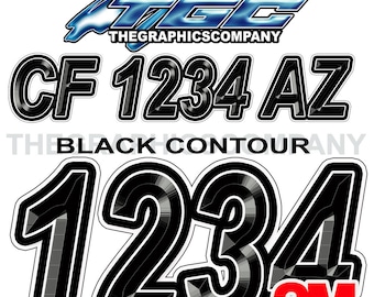 Blaze Custom Boat Registration Numbers Decals Vinyl Lettering Stickers USCG