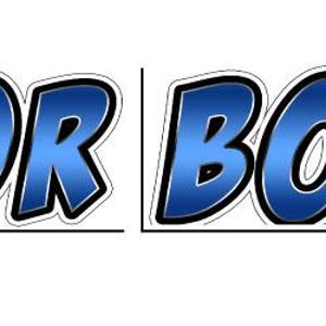 Nome barca personalizzato (1) Mystic Blue MOTOR 6" X 20,5" e BOATIN' 6" X 23,5"