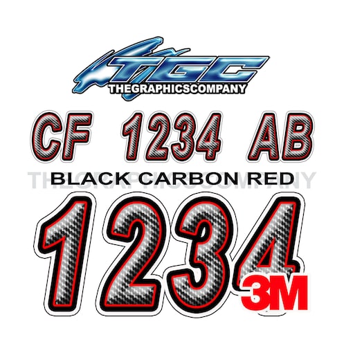 Boat Registration Numbers and Letters Decals and Stickers Etsy