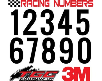 3 Inch Number Decals – 3 inch 3M Reflective Numbers High Intensity ...