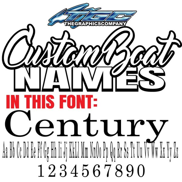 Century Boat Decals Etsy