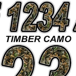 Blue Camo Custom Boat Registration Numbers Decals Vinyl Lettering Stickers