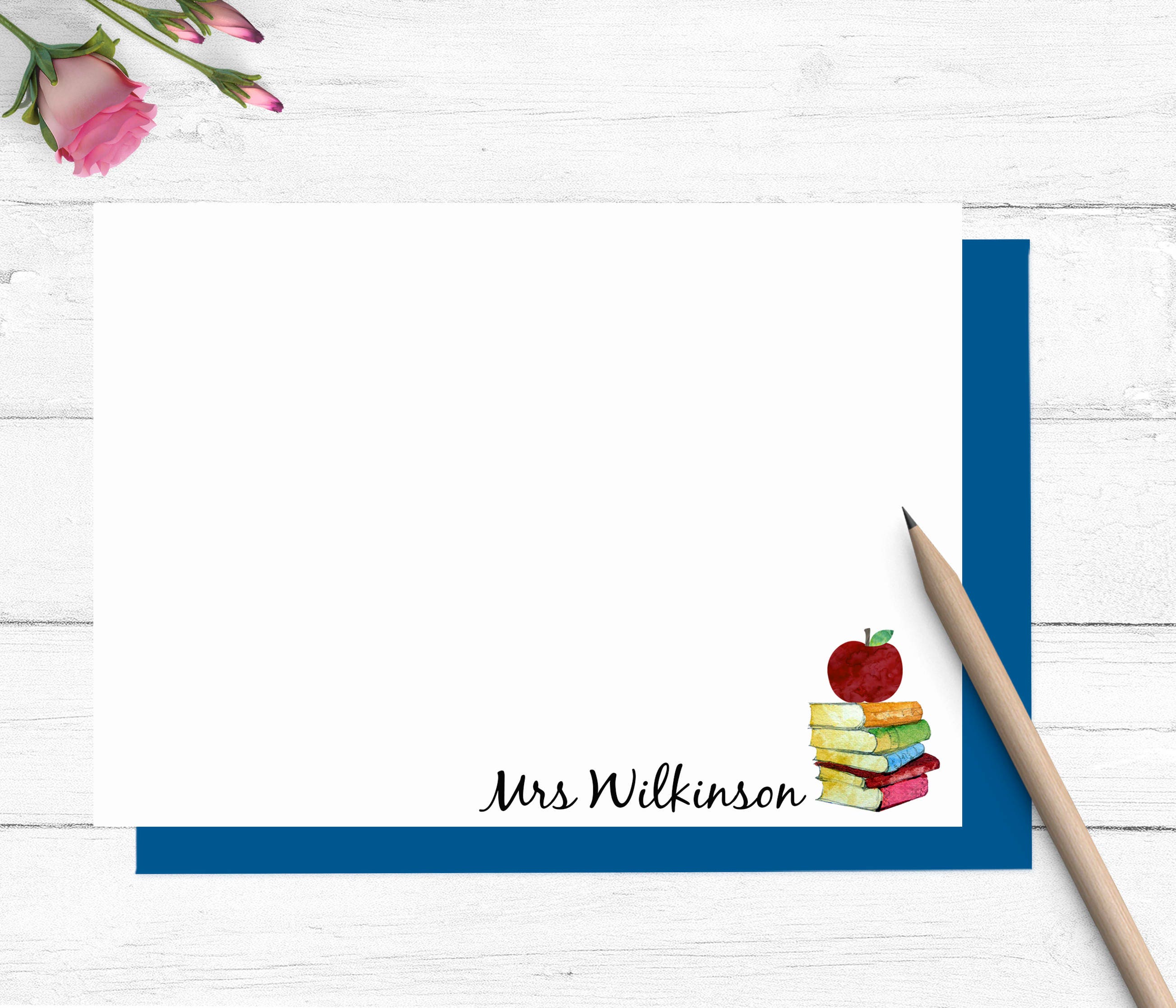 Teacher stationery set personalized teacher stationary Etsy