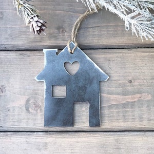 House Christmas Ornament, Christmas Decor, Rustic Christmas, Farmhouse Christmas Decor, First home gift- new home gift