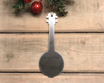 Banjo Christmas Ornament, Christmas Decor, Rustic Christmas, Farmhouse Christmas Decor, Banjo player