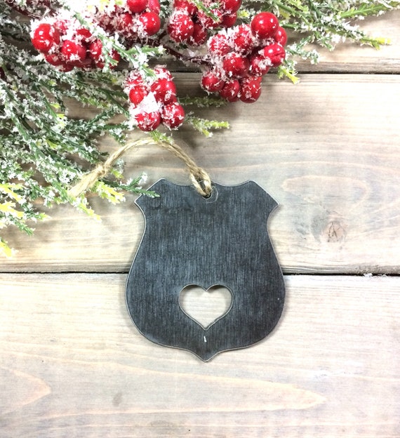Police officer Christmas Ornament-policeman Christmas Decor,Rustic Christmas,unique christmas, holiday gift under 20gifts-policeman love