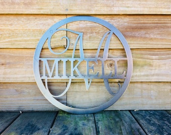 36 Inch Monogrammed Sign