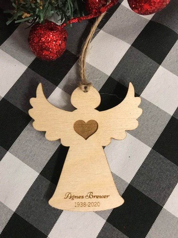 Angel Memorial Ornament angel ornament sympathy gift Etsy