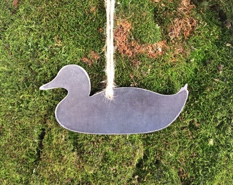 Duck Christmas Ornament, Christmas Decor, Rustic Christmas, metal ornaments, unique christmas gifts,sustainable gift,duck hunter