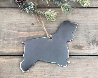 Cocker Spaniel Dog Ornament,  Pet Lover, Metal Dog Christmas Ornament ,Pet Loss Dog Memorial, Pet Remembrance, Pet Lover Memorial Ornament