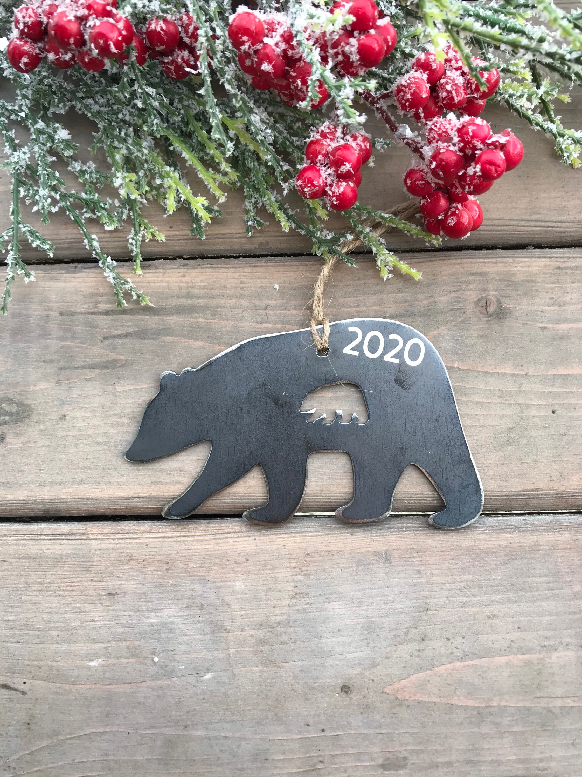 Mama Bear Metal Ornament – BE Creations and Designs