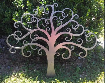Tree of Life Metal Sign - Metal Wall Art- 24 inch or 34 inch